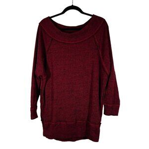 Umgee Sweater Women Maroon, Pullover Ribbed M Style‎ C1594 Oversize